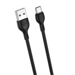 XO NB200 USB-C Kabel 2.1A - 1m (USB-A/USB-C) Svart