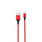 XO NB143 Lightning Kabel 2,4A - 1m (USB-A/Lightning) Rød