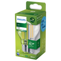 Philips LED Glødepære E27 - 4W (60W) 3000K