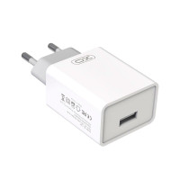 XO L93 USB Lader 2,4A + microUSB Kabel (1xUSB-A) Hvit