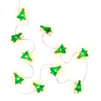 LED Lyskæde Christmas Tree m/timer 1,4m (10 LED) Batteri