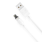 XO NB187 Lightning - USB-A Kabel 2,1A - 1m (Magnetisk) Hvit