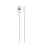 XO NB103 Lightning Kabel 2,1A - 2m (USB-A/Lightning) Hvit