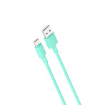 XO NB156 USB-C Kabel 2,4A - 1m (USB-A/USB-C) Grønn