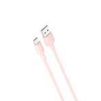 XO NB156 USB-C Kabel 2,4A - 1m (USB-A/USB-C) Rosa