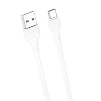 XO NB200 USB-C Kabel 2.1A - 1m (USB-A/USB-C) Hvit