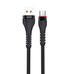 XO NB213 USB-C Kabel 2,4A - 1m (USB-A/USB-C) Svart