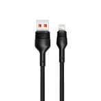 XO NB55 Lightning Kabel 5a - 1m (USB-A/Lightning) Svart