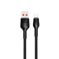 XO NB55 USB-C Kabel 5A - 1m (USB-A/USB-C) Svart