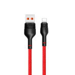 XO NB55 USB-C Kabel 5A - 1m (USB-A/USB-C) Rød