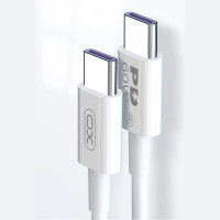 XO NB-Q190A USB-C Kabel 60W - 1m (USB-C/USB-C) Hvit