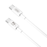 XO NB-Q190A USB-C Kabel 60W - 1m (USB-C/USB-C) Hvit
