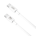 XO NB-Q190A USB-C Kabel 60W - 2m (USB-C/USB-C) Hvit