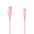 Setty USB-C Kabel 2A - 1m (USB-A/USB-C) Rosa