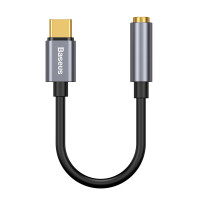 Baseus L54 USB-C til Minijack Adapter (USB-C/3,5mm) Grå