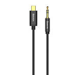 Baseus Yiven M01 Audio Kabel - 1,2m (USB-C/3,5mm) Svart