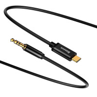 Baseus Yiven M01 Audio Kabel - 1,2m (USB-C/3,5mm) Svart