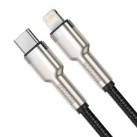 Baseus Cafule USB-C - Lightning Kabel 20W - 0,25m (Metall)Sv