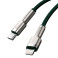 Baseus Cafule USB-C - Lightning Kabel 20W - 1m (Metall) Grøn