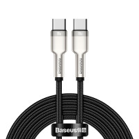 Baseus Cafule USB-C - USB-C Kabel 100W - 2m (Metall) Svart