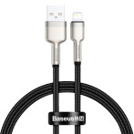 Baseus Cafule Lightning - USB-A Kabel 2,4A-0,25m (Metall) Sv