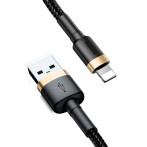 Baseus Cafule Lightning - USB-A Kabel 2,4A - 1m (Gull/Svart)