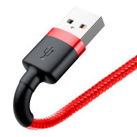 Baseus Cafule Lightning - USB-A Kabel 1,5A - 3m (Rød/Rød)