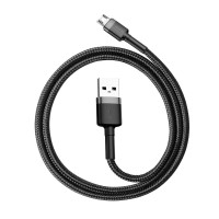 Baseus Cafule MicroUSB - USB-A Kabel 2,4A - 0,5m (Grå/Svart)