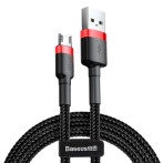 Baseus Cafule MicroUSB - USB-A Kabel 2,4A - 1m (Rød/Svart)