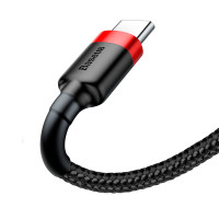 Baseus Cafule USB-C - USB-A Kabel 3A - 0,5m (Rød/Svart)