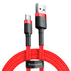 Baseus Cafule USB-C - USB-A Kabel 3A - 1m (Rød/Rød)