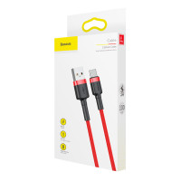 Baseus Cafule USB-C - USB-A Kabel 3A - 1m (Rød/Rød)