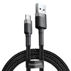 Baseus Cafule USB-C - USB-A Kabel 2A - 2m (Grå/Svart)