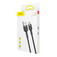 Baseus Cafule USB-C - USB-A Kabel 2A - 2m (Grå/Svart)