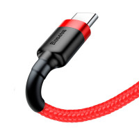 Baseus Cafule USB-C - USB-A Kabel 2A - 2m (Rød/Rød)