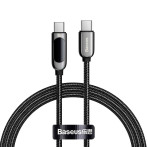 Baseus Display USB-C - USB-C Kabel 100W - 1m (Svart)