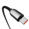 Baseus Display USB-C - USB-C Kabel 100W - 1m (Svart)