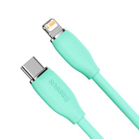 Baseus Jelly Liquid USB-C - Lightning Kabel 20W -1,2m (Grønn