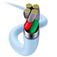 Baseus Jelly Liquid Lightning - USB-A Kabel 2,4A -1,2m (Blå)