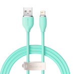 Baseus Jelly Liquid Lightning - USB-A Kabel 2,4A-1,2m (Grønn