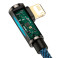 Baseus Legend Lightning - USB-A m/vinkel 2,4A - 2m (Blå)