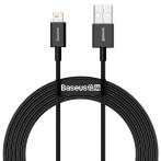 Baseus Superior Lightning - USB-A Kabel 2,4A - 2m (Svart)