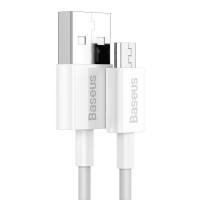 Baseus Superior MicroUSB - USB-A Kabel 2A - 2m (Hvit)