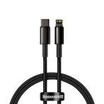 Baseus Tungsten USB-C - Lightning-kabel 20W - 1m (svart)