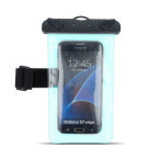 Vanntett smarttelefonveske m/armbånd (5,5tm) Blå