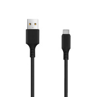 Setty USB Billader 2,4A (1xUSB-A) Svart + USB-C-kabel