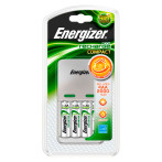 Energizer Batterilader Kompakt + 4x AA-batterier