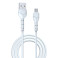 Devia Kintone MicroUSB - USB-A Kabel - 1m (2,1A) Hvit
