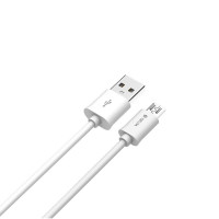Devia Smart MicroUSB - USB-A Kabel - 2m (2,1A) Hvit