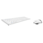 Rapoo 9750M trådløst tastatur og mussett - Hvit